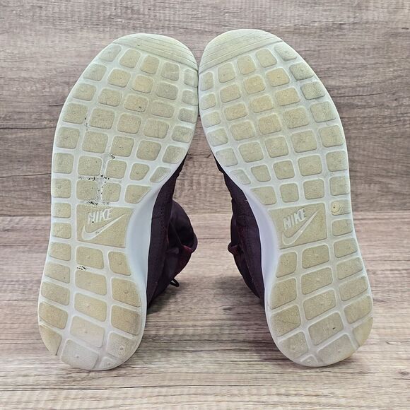 Nike Roshe Run Hi Sneaker Boot Women's Size 9.5 Deep Burgundy Boots (615968-601) - Picture 7 of 9